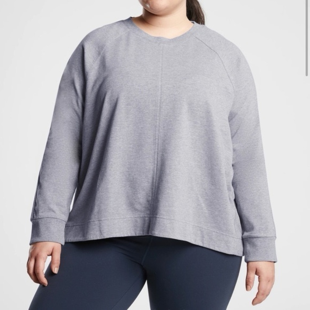 Athleta Farallon Heathered Scoop Neck Long Sleeve Women’s Sweater - DRAFT